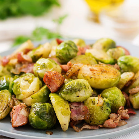 Air Fryer Brussel Sprouts | Ultimate Pancetta