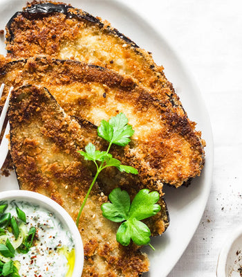 Air Fryer Eggplant Schnitzel 