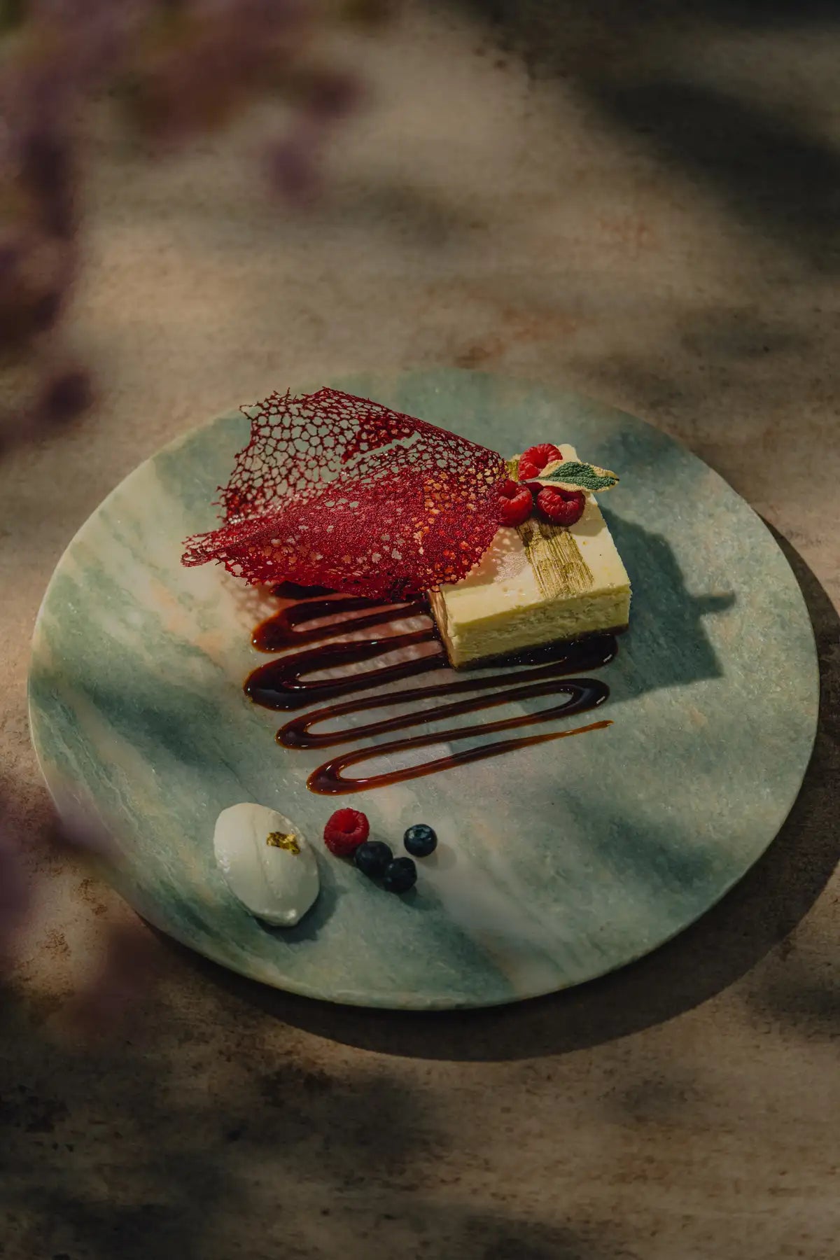 Greek Yogurt Cheesecake With Berries 
