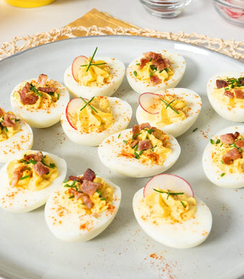 Air Fryer Hard Boiled Deviled Eggs 