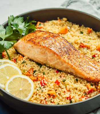 Paprika-Seasoned Salmon & Comforting Couscous