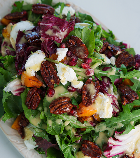Butternut Squash Salad With Spiced Pecans