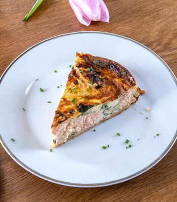 Air Fryer Salmon Quiche