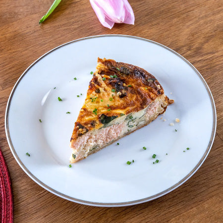 Air Fryer Salmon Quiche