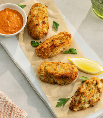 Tuna Croquettes With Romesco Sauce
