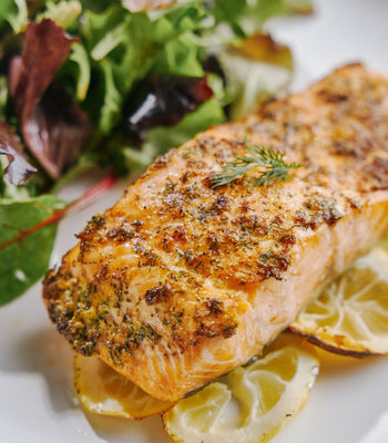 Air Fryer Salmon With Lemon Dill 