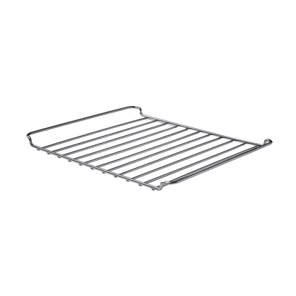 Angled view of COSORI 13-Quart Air Fryer Oven stainless steel wire rack