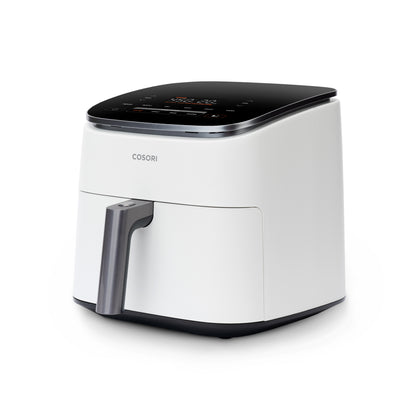 COSORI TurboBlaze 6-quart air fryer cream color side view