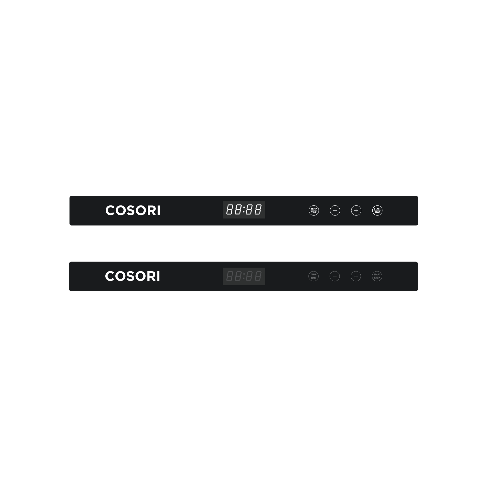 Digital control panel of COSORI Premium Pro Food Dehydrator with temperature and timer controls