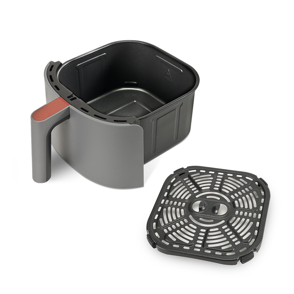COSORI Lite 4.0-Quart Smart Air Fryer basket and removable crisper plate accessory