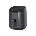 Cosori Lite 2.1-Quart Mini Air Fryer in dark grey featuring a compact design perfect for single servings