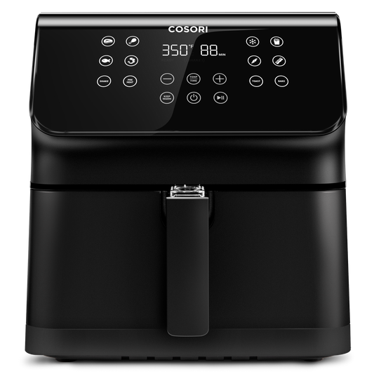COSORI Pro II Air Fryer with digital touch control panel and front handle design